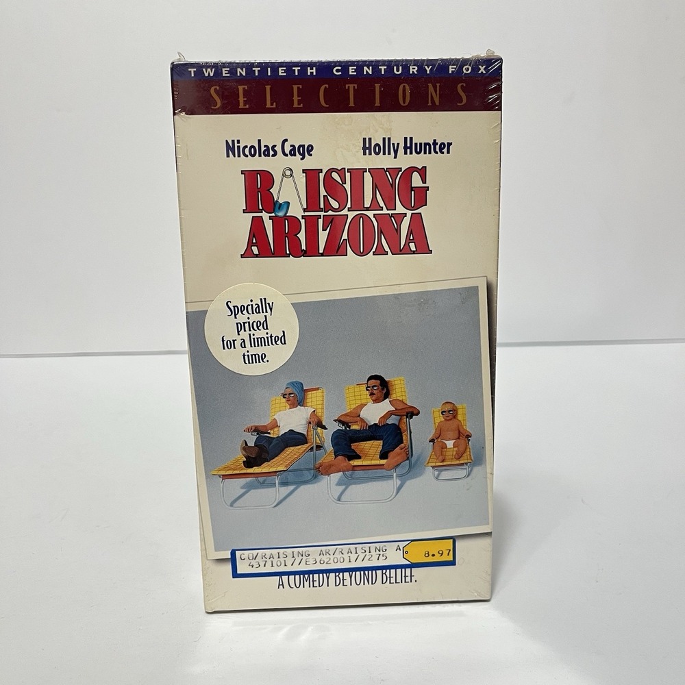 Raising Arizona (VHS, 1987) Nicolas Cage NEW Sealed First Release Coen Brothers
